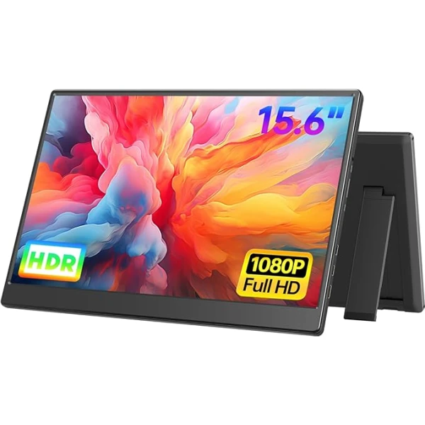 Monitor UFYQL portátil de 15.6 pulgadas FHD 1080P