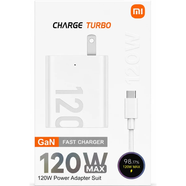 CARGADOR XIAOMI 120W CARGA RAPIDA USB-C (1 M)