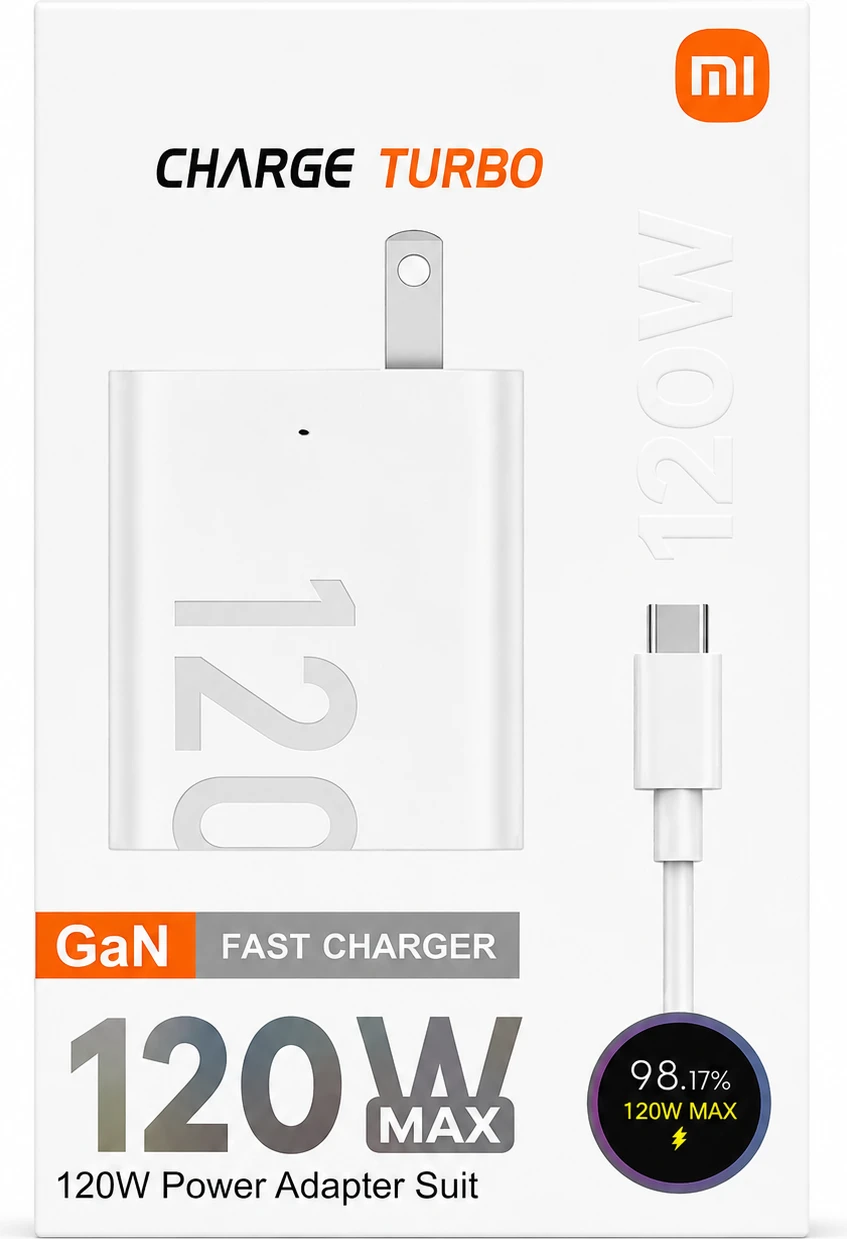CARGADOR XIAOMI 120W CARGA RAPIDA USB-C (1 M)