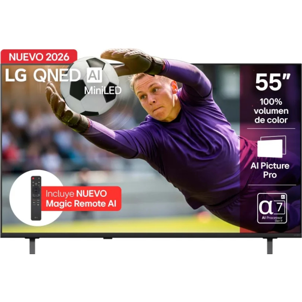 TV LG 55" 4K-UHD QNED MIMI LED SMART TV WEB CON IA 55QNED70BSA