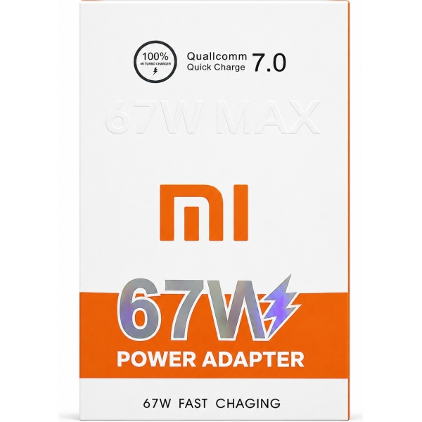 CARGADOR XIAOMI 67W CARGA RAPIDA USB-C (1M)
