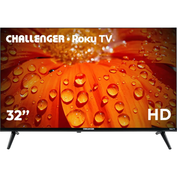 Televisor 32 Pulgadas HD Sistema Operativo Roku 32kr14 T2 Challenger