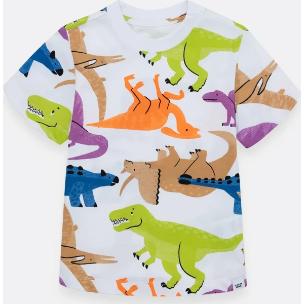 CAMISETA MANGA CORTA PARA NIÑO CON DINOSAURIOS