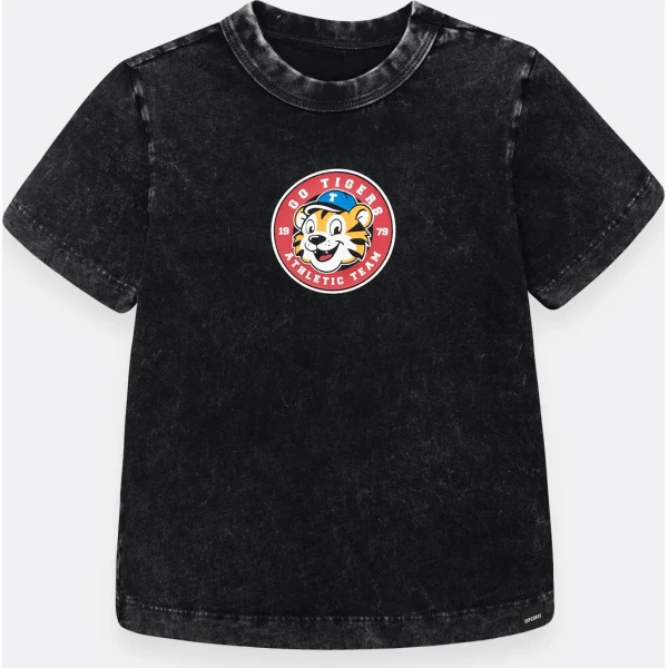 CAMISETA MANGA CORTA NEGRA TIGRE