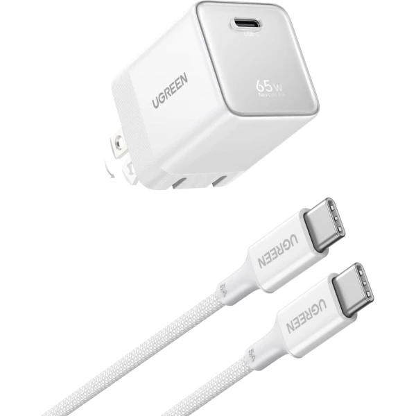 Cargador Ugreen Nexode Air 65w Usb-C Plegable Gan Blanco