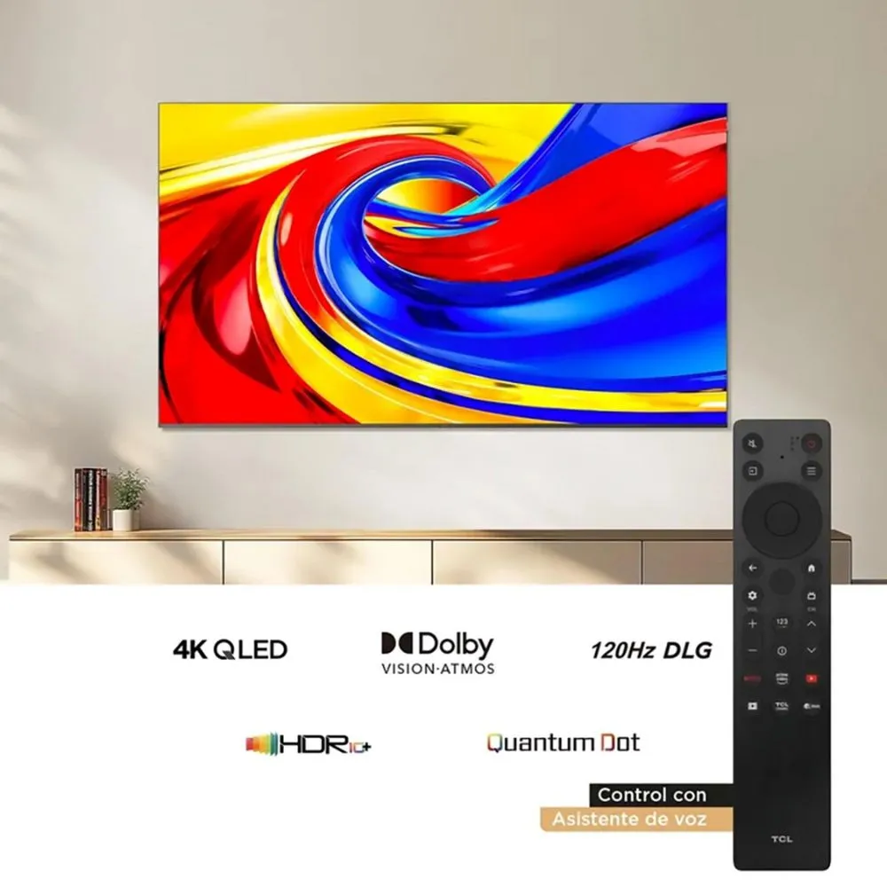 Televisor TCL 55 pulgadas QLED Uhd4K Smart TV 55P7L - Image 4