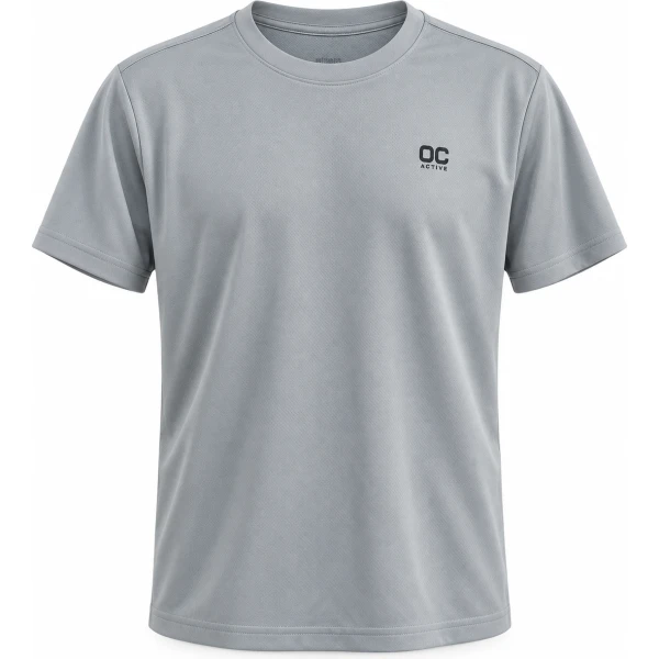 CAMISETA MANGA CORTA DEPORTIVA GRIS